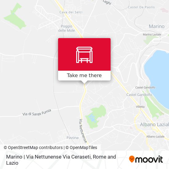Marino | Via Nettunense Via Ceraseti map