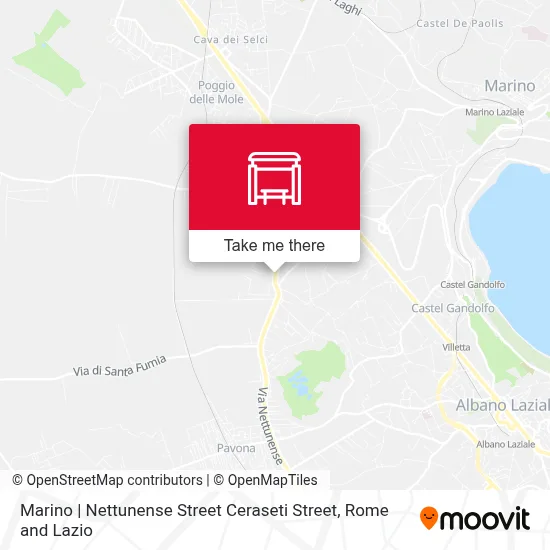 Marino | Nettunense Street Ceraseti Street map