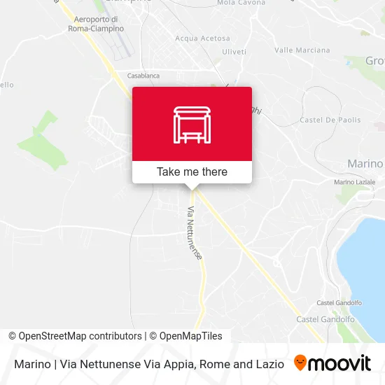 Marino | Via Nettunense Via Appia map