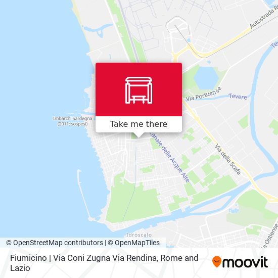 Fiumicino | Via Coni Zugna Via Rendina map