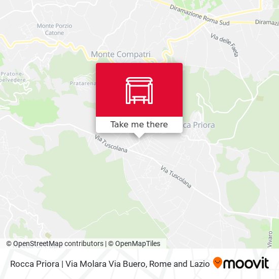 Rocca Priora | Via Molara Via Buero map