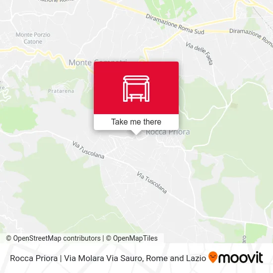 Rocca Priora | Via Molara Via Sauro map