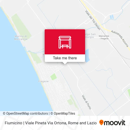 Fiumicino | Pine Avenue Ortona Street map