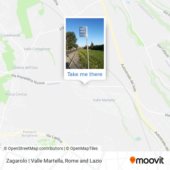 Zagarolo | Valle Martella map