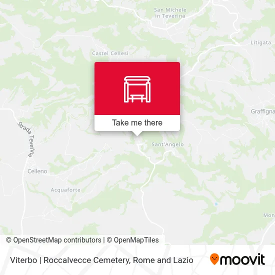 Viterbo | Roccalvecce Cemetery map