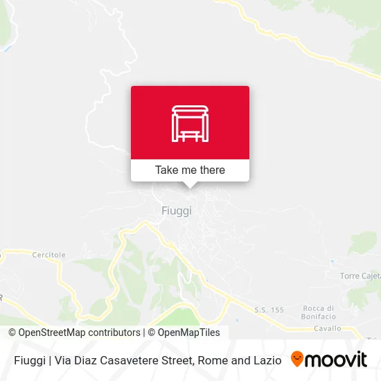 Fiuggi | Via Diaz Casavetere Street map