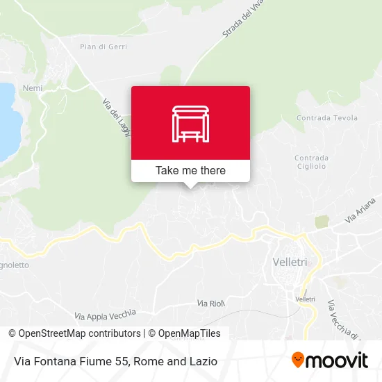 Via Fontana Fiume 55 map