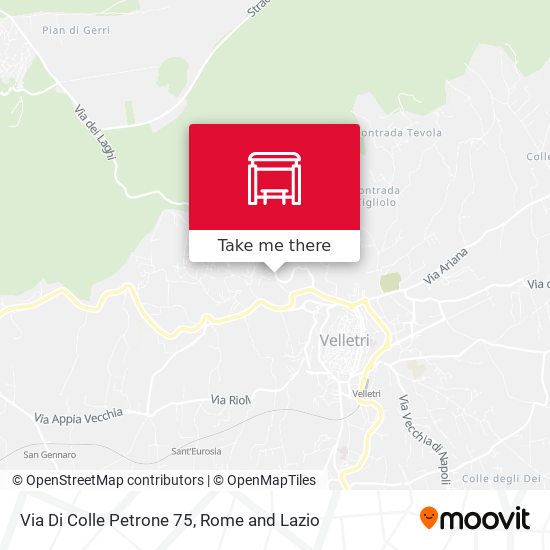 Via Di Colle Petrone 75 map