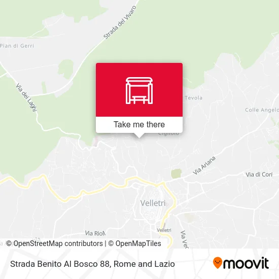 Strada Benito Al Bosco 88 map