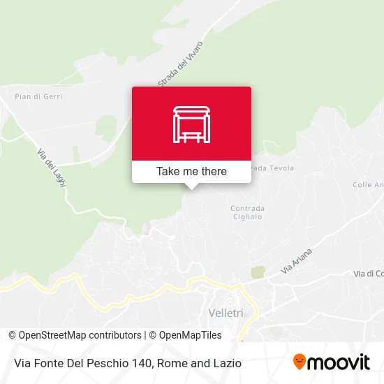 Via Fonte Del Peschio 140 map