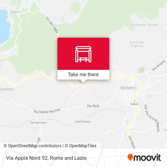 Via Appia North 52 map