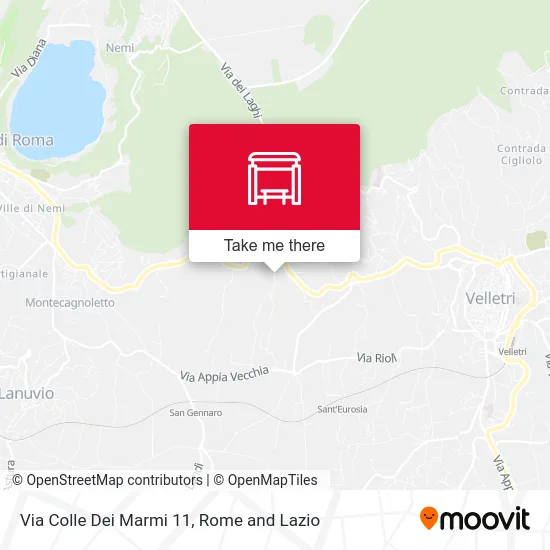 Colle Dei Marmi Street 11 map