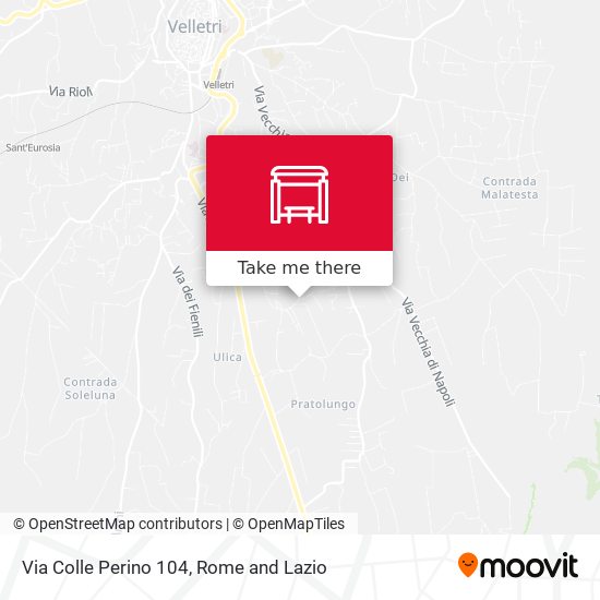 Via Colle Perino 104 map