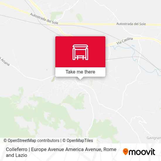 Colleferro | Europe Avenue America Avenue map