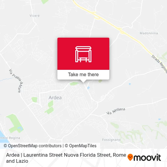 Ardea | Laurentina Street Nuova Florida Street map