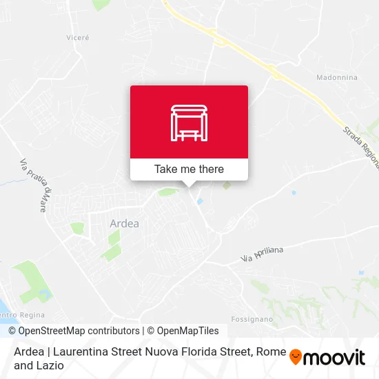 Ardea | Laurentina Street Nuova Florida Street map