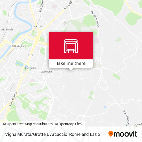 Vigna Murata/Grotte D'Arcaccio map
