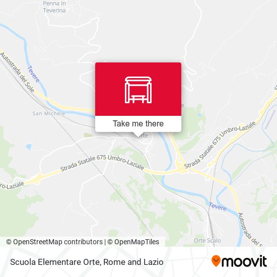 Scuola Elementare Orte map