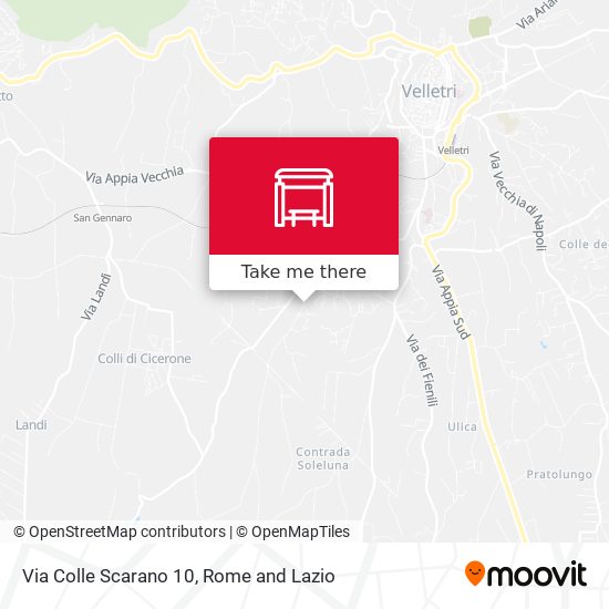Via Colle Scarano 10 map
