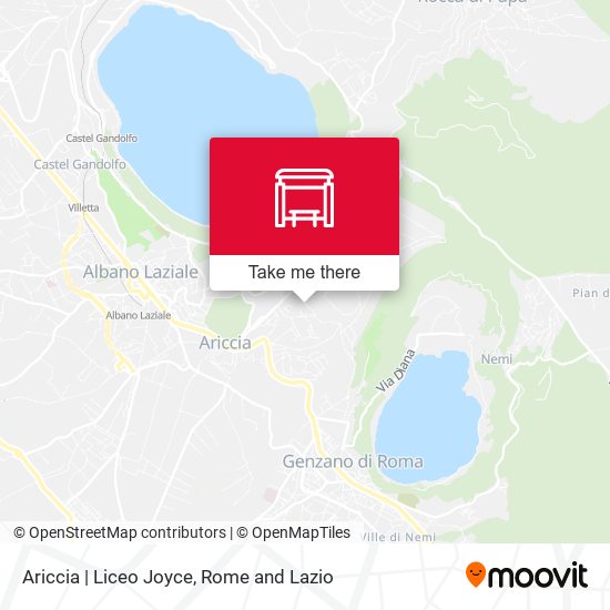 Ariccia | Liceo Joyce map