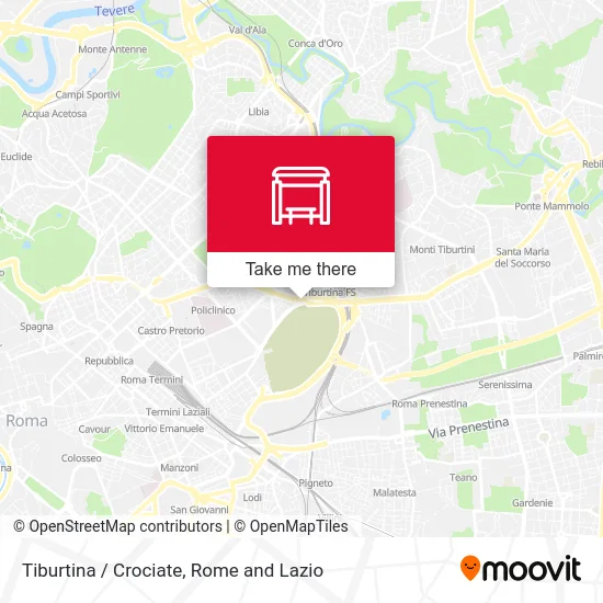 Tiburtina / Crociate map