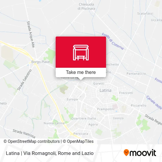 Latina | Romagnoli Street map