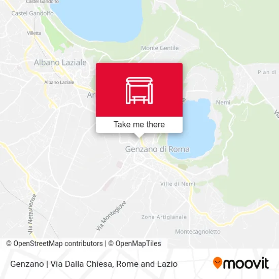 Genzano | Via Dalla Chiesa map