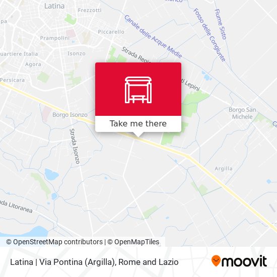 Latina | Via Pontina (Argilla) map