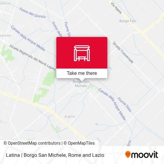 Latina | Borgo San Michele map