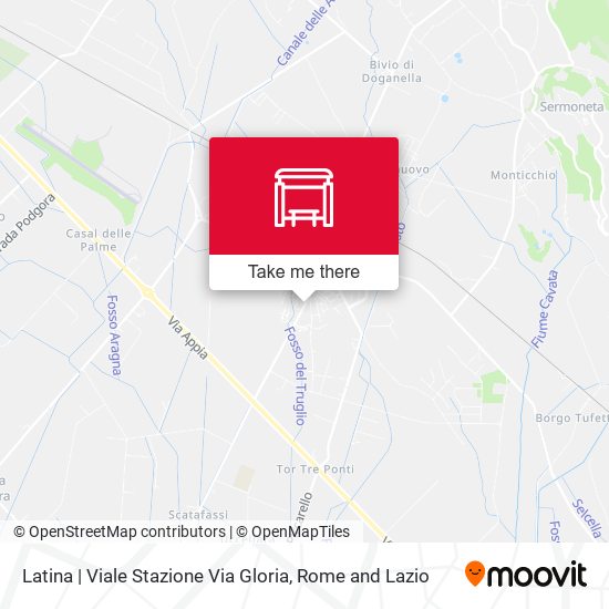 Latina | Viale Stazione Via Gloria map