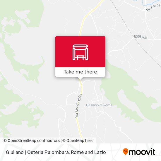 Giuliano | Osteria Palombara map