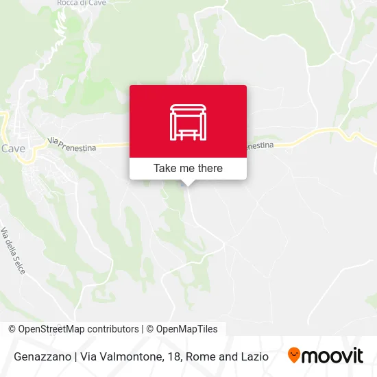 Genazzano | Valmontone Street, 18 map