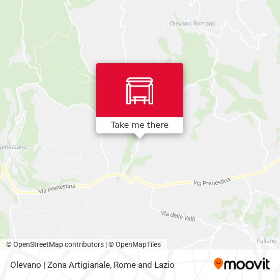 Olevano | Zona Artigianale map