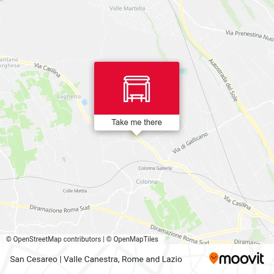 San Cesareo | Valle Canestra map