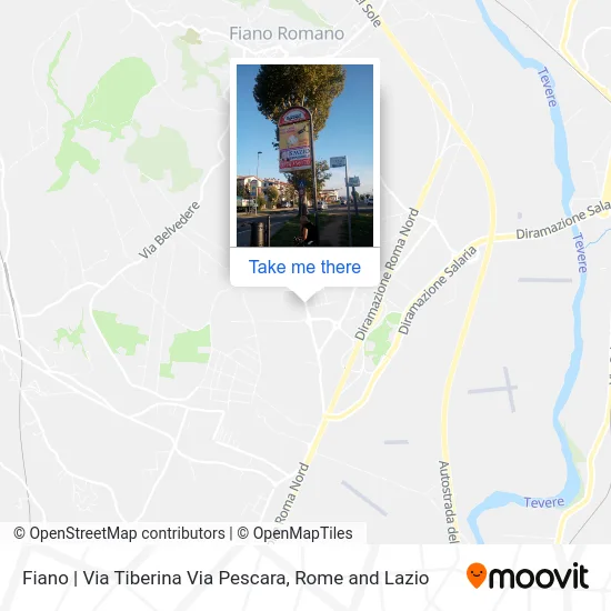 Fiano | Tiberina Road Pescara Road map