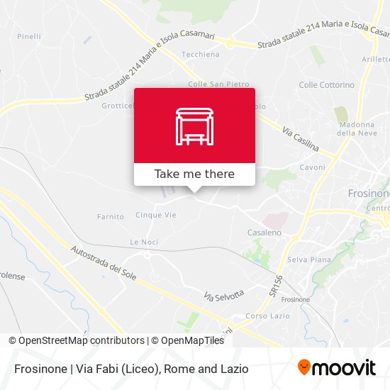 Frosinone | Via Fabi (Liceo) map