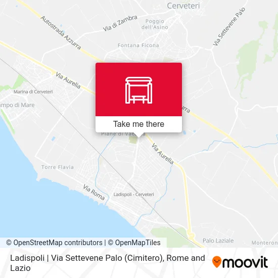 Ladispoli | Via Settevene Palo (Cemetery) map