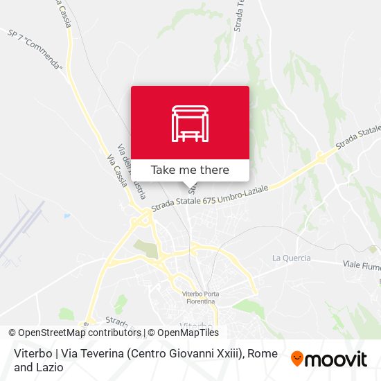 Viterbo | Via Teverina (Centro Giovanni Xxiii) map