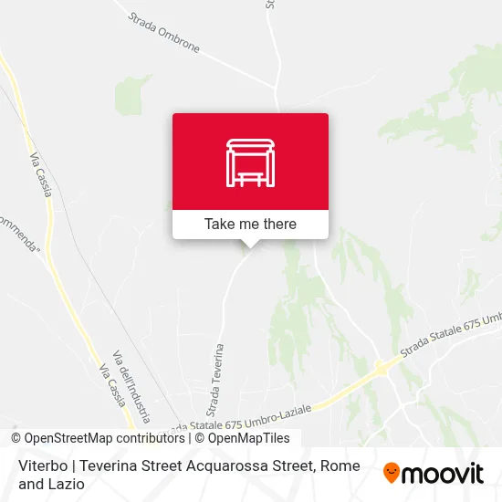 Viterbo | Teverina Street Acquarossa Street map