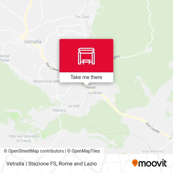 Vetralla | Stazione FS map