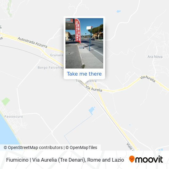 Fiumicino | Via Aurelia (Tre Denari) map
