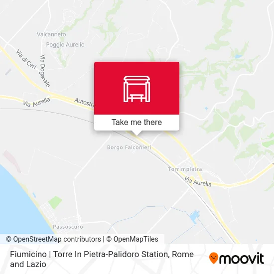 Fiumicino | Torre In Pietra-Palidoro Station map