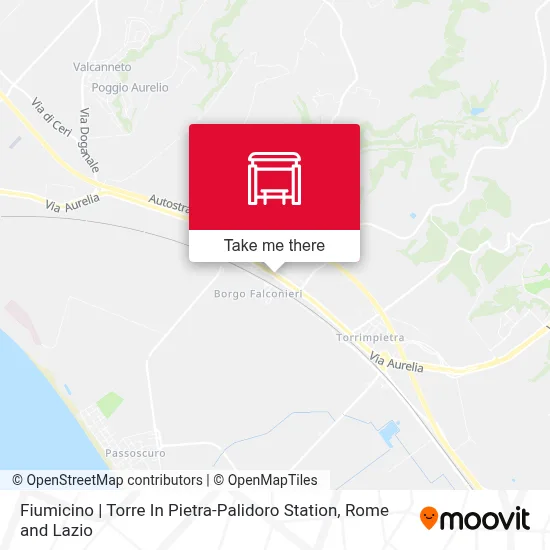 Fiumicino | Torre In Pietra-Palidoro Station map