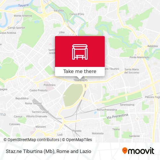 Staz.ne Tiburtina (Mb) map