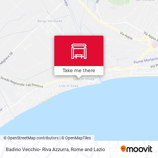 Badino Vecchio- Riva Azzurra map
