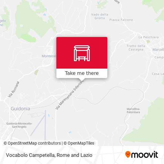 Vocabolo Campetella map