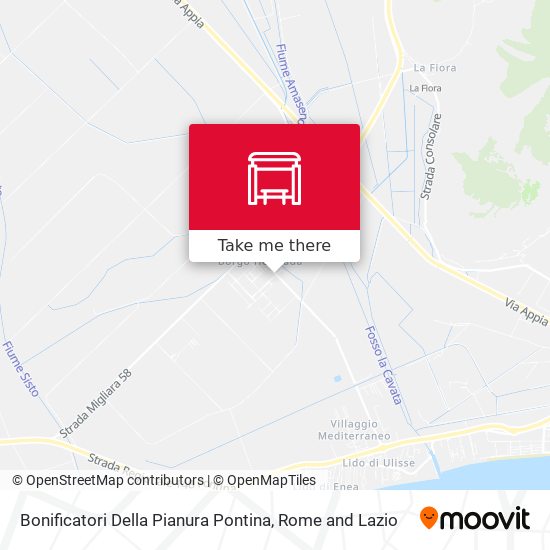 Bonificatori Della Pianura Pontina map