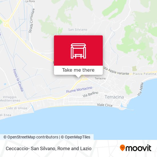 Ceccaccio- San Silvano map