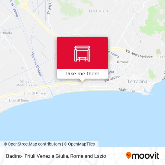 Badino- Friuli Venezia Giulia map