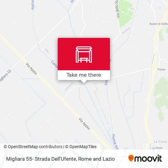 Migliara 55- Strada Dell'Ufente map
